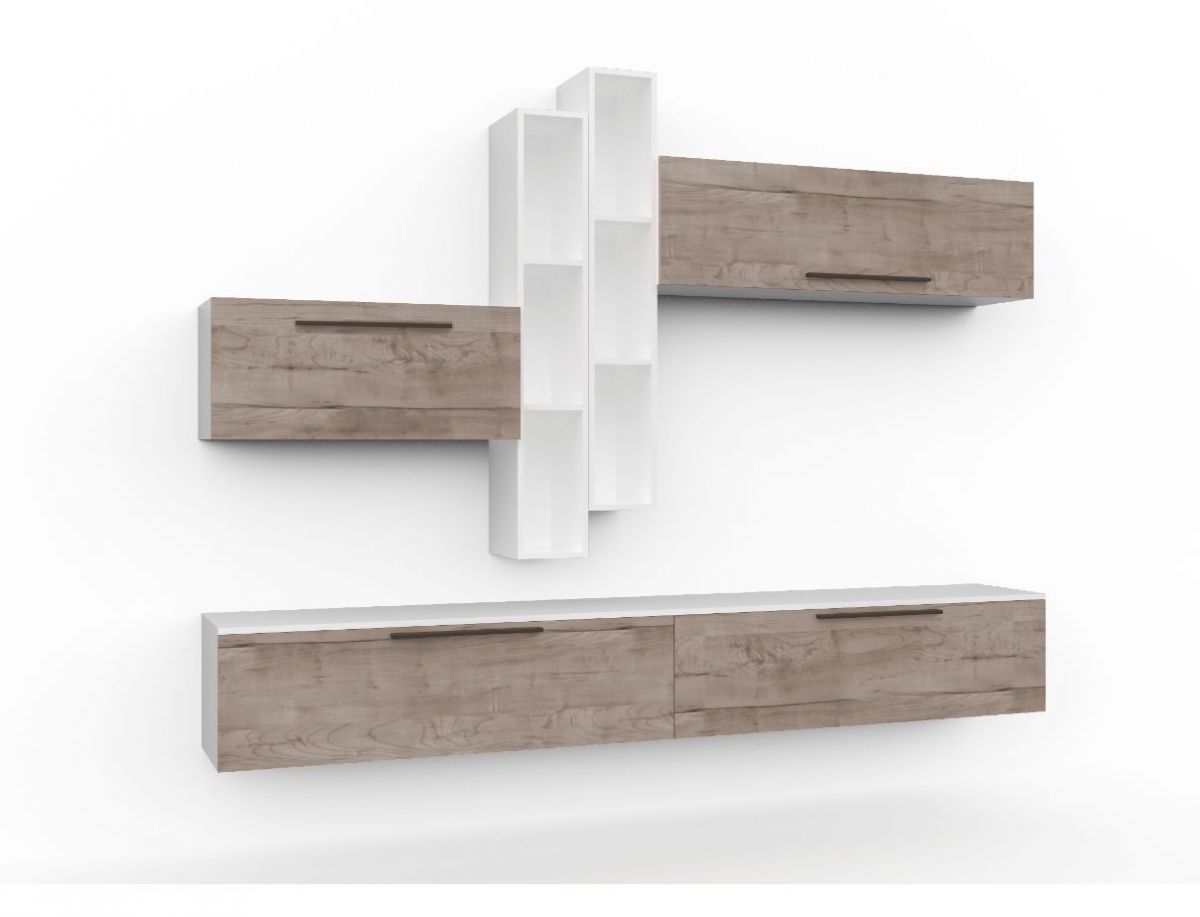 Гостиная Бордо белый/дуб каньон - Меко | фото 4