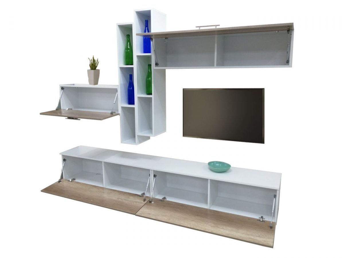 Гостиная Бордо белый/дуб каньон - Меко | фото 5