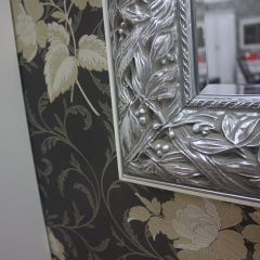 Зеркало большое  Тиффани Premium слоновая кость/серебро (ТФ/02(П) | фото 2