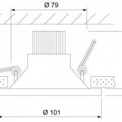 Встраиваемый светильник Elektrostandard 15267/LED a055722 | фото 7