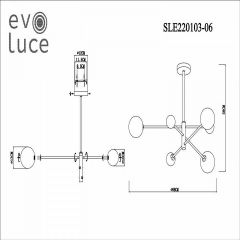 Люстра на штанге EVOLUCE Arcola SLE220103-06 | фото 7