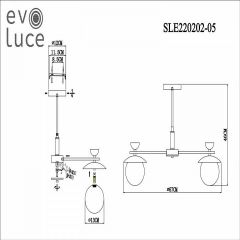 Люстра на штанге EVOLUCE Genova SLE220202-05 | фото 7