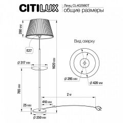 Стол журнальный с торшером Citilux Линц CL402973T | фото 5