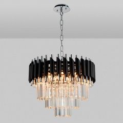 Подвесная люстра Natali Kovaltseva Darian DARIAN 76017/5C CHROME BLACK | фото 4