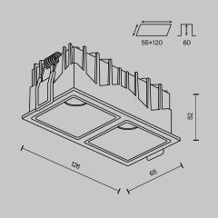 Встраиваемый светильник Maytoni Alfa LED DL043-02-10W4K-SQ-W-1 | фото 10