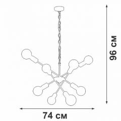 Подвесная люстра Vitaluce V4750 V4750-1/8 | фото 5