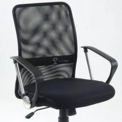 Кресло Barneo K-147 для персонала (черная ткань и сетка) | фото 6