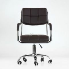 Кресло Barneo K-29 на колесиках (коричневая экокожа) | фото 2